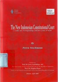 Image of The New Indonesia Constituonal Court