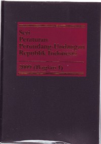 Image of Seri Peraturan Perundang-undangan RI 2009 bagian I