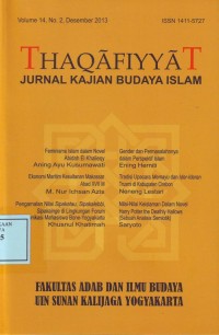 Image of Thaqafiyyat (Jurnal Kajian Budaya Islam)
