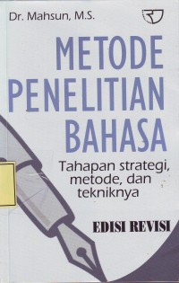 Image of Metode Penelitian Bahasa