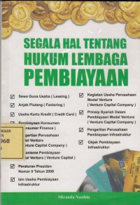 Image of Segala Hal tentang Hukum Lembaga Pembiayaan