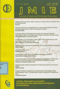 Image of JMIE: Journal of Madrasah Ibtidaiyah Education