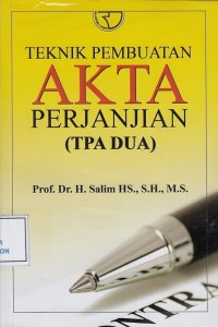 Image of Teknik Pembuatan Akta Perjanjian (TPA DUA)