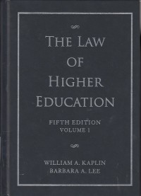 Image of The Law of Higher Education
