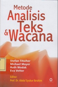 Image of Metode Analisis Teks & Wacana