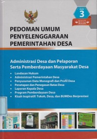 Image of Pedoman Umum Penyelenggaraan Pemerintahan Desa: Buku 3