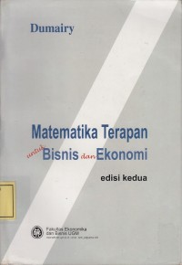 Image of Matematika Terapan untuk Bisnis dan Ekonomi