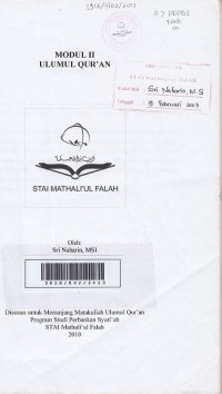 Image of Modul II Ulumul Qur'an