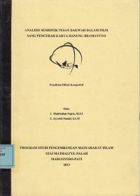 Image of Analisis Semiotik Pesan Dakwah dalam Film Sang Pencerah Karya Hanung Bramantyo