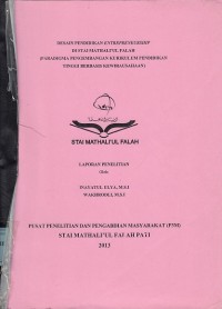 Image of Desain Pendidikan Entrepreneurship di STAI Mathali'ul Falah