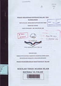 Image of Peran Organisasi Koperasi dalam Era Globalisasi Mamluatun