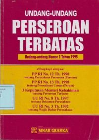 Image of Undang-Undang Perseroan Terbatas
