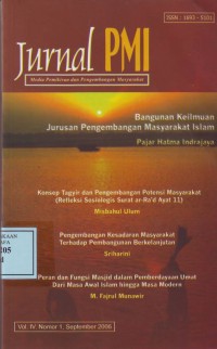 Image of Jurnal PMI (Media Pemikiran dan Pengembangan Masyarakat)