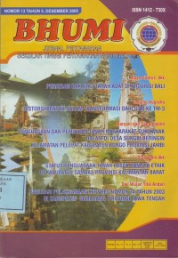 Image of BHUMI, Jurnal Pertanahan STPN