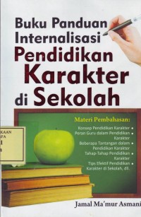Image of Buku Panduan Internalisasi Pendidikan Karakter di Sekolah
