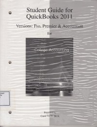 Image of Student Guide for QuickBooks 2011