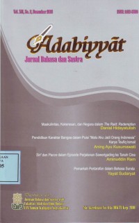 Image of Adabiyyat (Jurnal Bahasa dan Sastra)