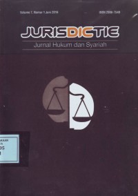 Image of Jurisdictie Jurnal Hukum dan Syariah