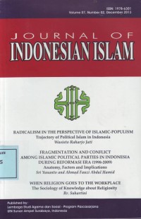 Image of Journal of Indonesian Islam