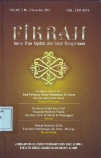Image of Fikrah Jurnal Ilmu Aqidah dan Studi Keagamaan