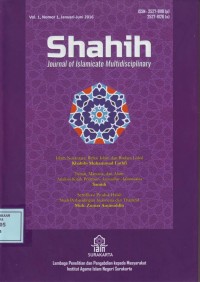 Image of Shahih Journal of Islamicate Multidisciplinary
