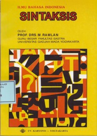 Image of Ilmu Bahasa Indonesia Sintaksis