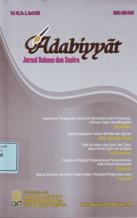 Image of Adabiyyat (Jurnal Bahasa dan Sastra)
