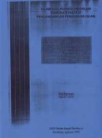 Image of Islamisasi Kurikulum dalam Rangka Strategi Pengembangan Pendidikan Islam