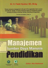 Image of Manajemen Sumber Daya Manusia Pendidikan