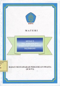 Image of Materi Musyawarah Nasional X Badan Musyawarah Perguruan Swasta