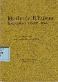 Image of Methode Khusus Pengajaran Bahasa Arab