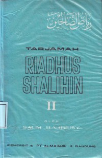 Image of Tarjamah Riadhus Shalihin II