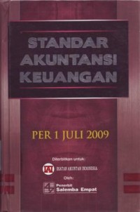 Image of Standar Akuntansi Keuangan Per 1 Juli 2009