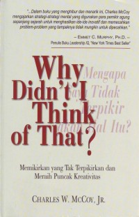 Image of Why Didn,t I Think of That?